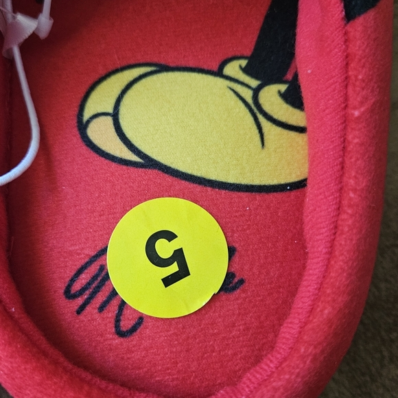 Disney Minnie Mouse Red Slippers - Picture 2 of 4